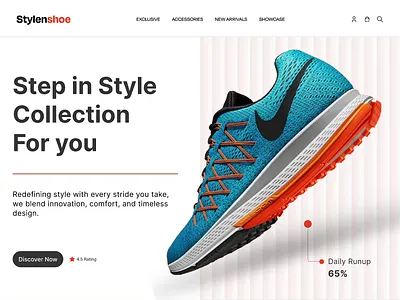 Shoe Fashion E-commerce Web App 2d ecoomerce fashion landing page minimal online online store product responsive shoe store ui design ux design web app web design website