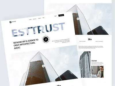 TrustEstate – Real Estate Investment Platform 🏡 Landing Page apartment architecture clean company design firqah lab home house landing page property real estate ui ui ux web web design