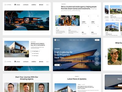 Real Estate Landing Page airbnb apartment landing page luxury home minimal design modern real estate website property landing page real estate real estate app real estate landing page real estate ui real estate website real estate website design realestate ui uiux web web design website