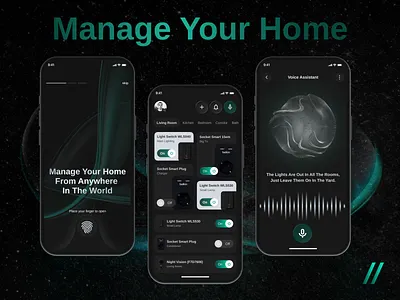 IOT Mobile iOS App Design android app app design concept app design template app interface dark theme dashboard dashboard design design ios iot iot app mobile mobile app mobile ui online product design ui ux