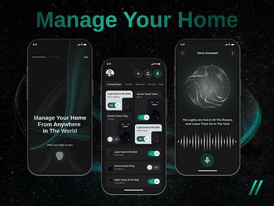 IOT Mobile iOS App Design android app app design concept app design template app interface dark theme dashboard dashboard design design ios iot iot app mobile mobile app mobile ui online product design ui ux