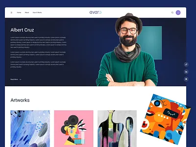 Evero - Artist Profile app design art marketplace artist profile artworks blockchain branding design logo luxury goods marketplace marketplace design nft nft marketplace phygital ui ui design ux ux design web 3.0 web app design