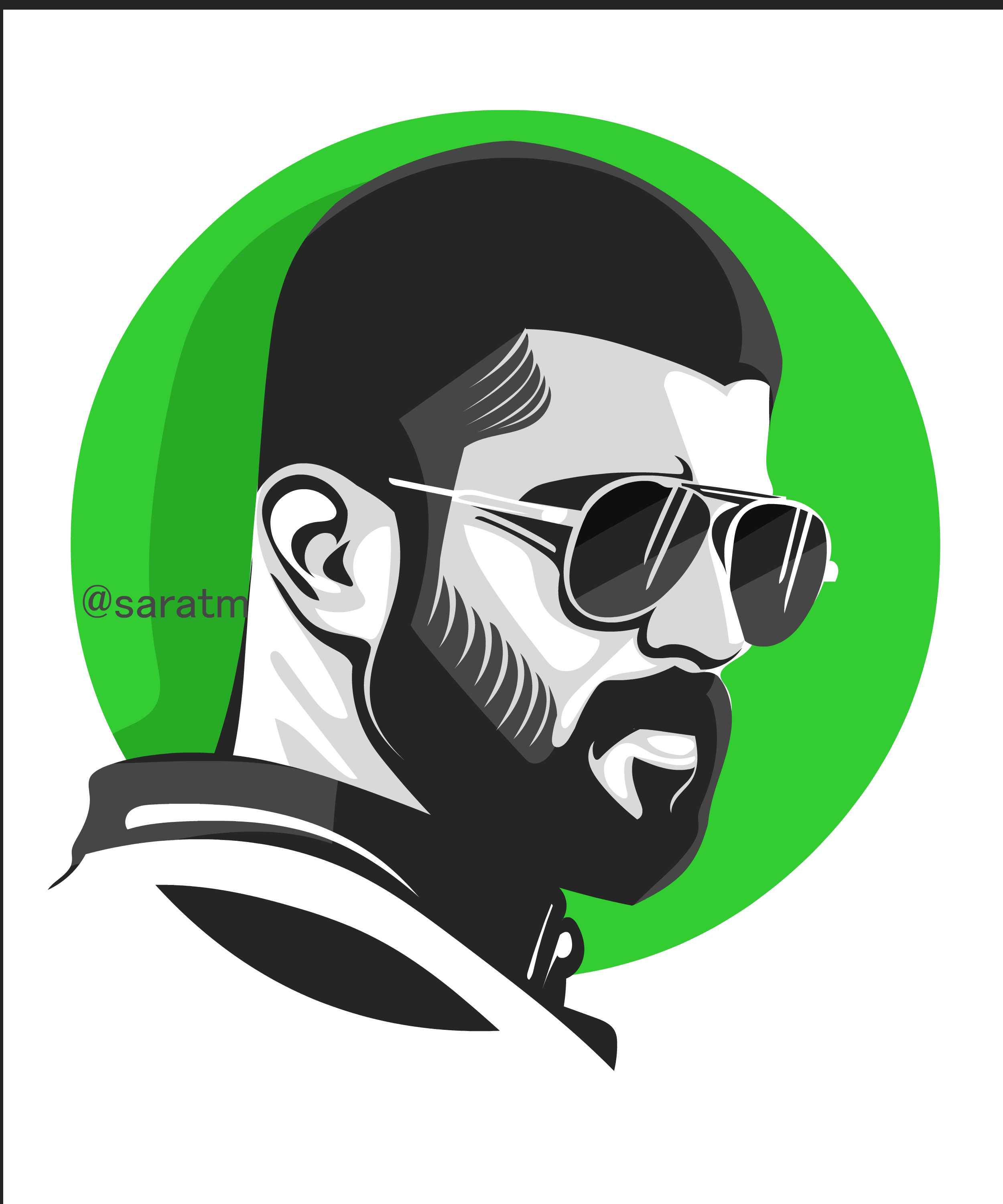 Vijay Deverakonda vector art branding design graphic graphic design illustration logo portait portrait illustration vector vector artwork