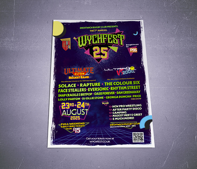 Wychfest 25 :: Music Festival design graphic design illustration leaflet music festival poster