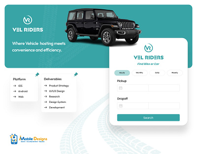 Vel Riders Car Rental Web Designs