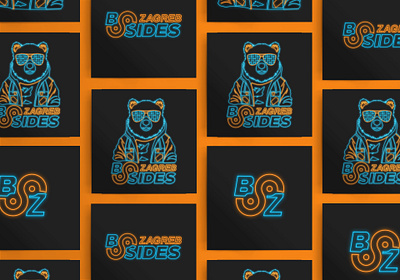 BSides Zagreb - logo and visual identity design favicon logo