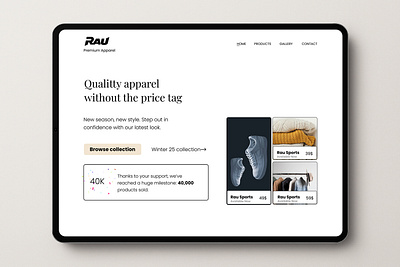 E-commerce Landing page creative