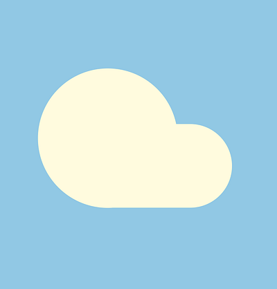 07 - cornflower x cornsilk abstract blue branding circle cloud design graphic design icon logo logo design minimal minimalist rounded simple sky structure vector white