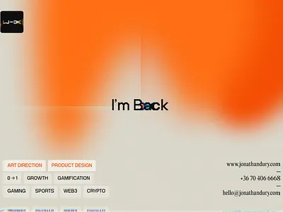 I'm Back branding identity