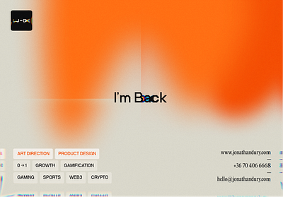 I'm Back branding identity