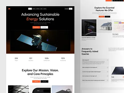 SunPower - Renewable Solar Energy Landing Page clean energy crm design efficiency energy landing page renewable saas solar solar analytics solar energy solar energy website solar landing page solar panel solar panel landing page sunlight ui ux web website design