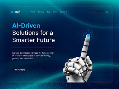 Futuristic AI Tech Website UI Design ai block chain corporate design cyber glassmorphism web platform design product showcase technology ui design user friendly ux design web app web design