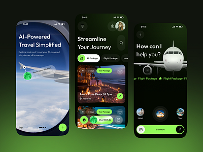 AI Travel Planner App Design ai assistant ai travel app design flight finder hotel booking itinerary planner mobile app mobile app design mobile travel mobile ui smart travel travel ai travel app travel assistant travel booking travel ui travel ux trip planner vacation planner