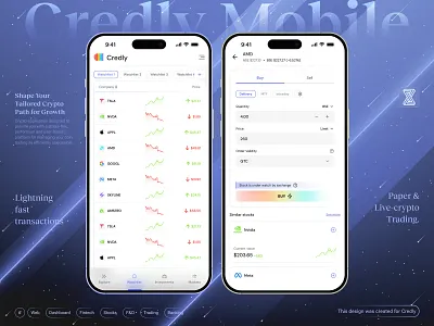 Fintech Mobile app - Watchlist page ai animation application branding charts crypto design ecommerce finance fintech fintech dashboard illustration light theme minimal motion graphics stocks trading ui watchlist web design