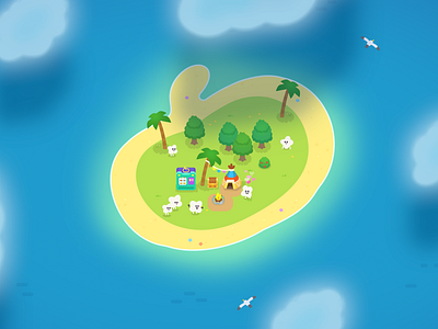 Apple Pop! Island apple game apple pop! apple puzzle layerlab layerlab.games mobile game number game
