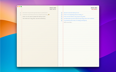 Anoto - a todo app where yesterday is final