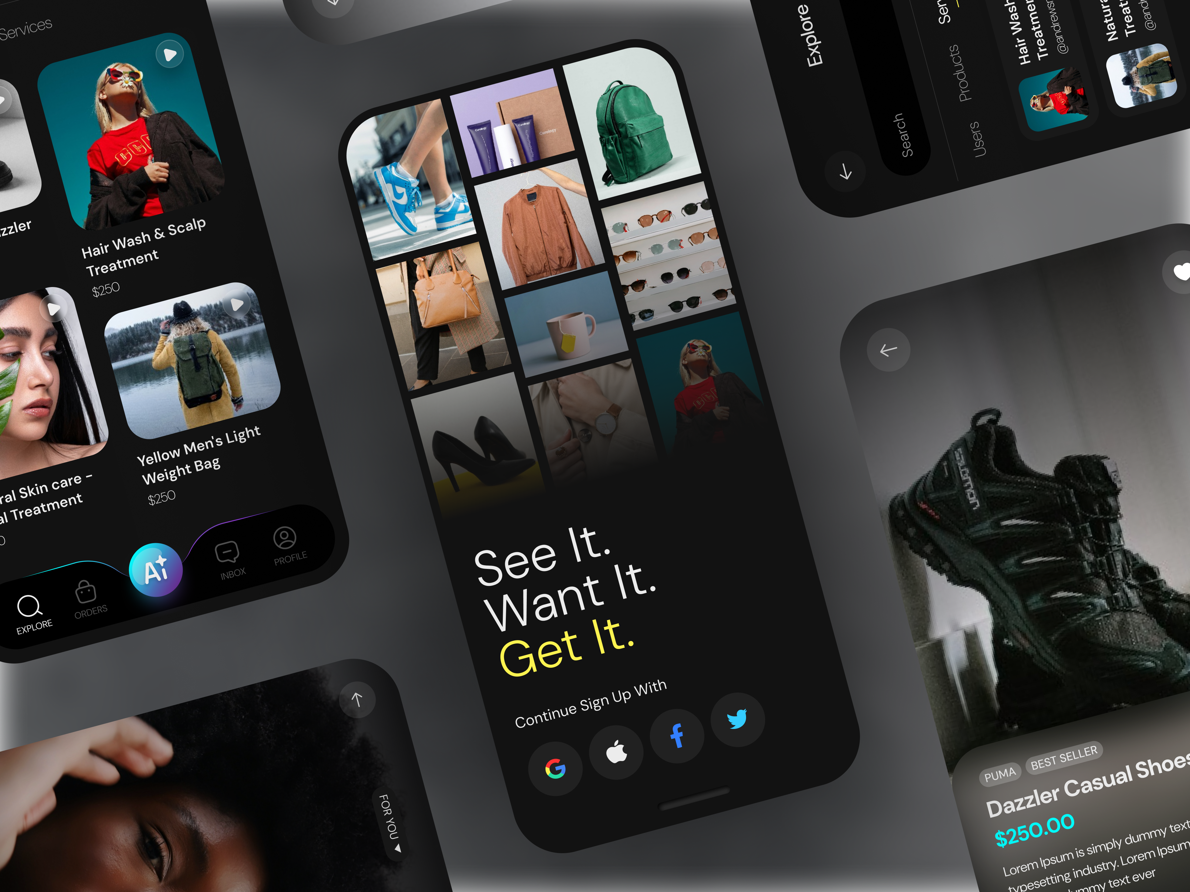 Example of App UI UX Design In Figma | 3 Screens