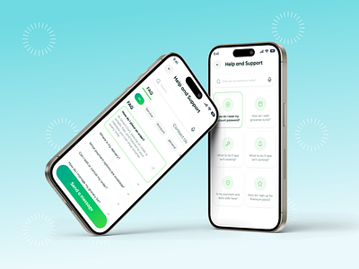 Grocery Mobile App - Help & Support Screen ai app ecommerce app faq food grocery app grocery pay help support ios minimal design mobile app modern ui online shopping product details product page retail app shopping app smart buy super shop ui design uiux