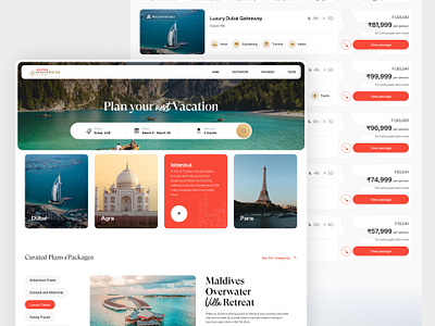 Air India Holidays | Redesign airbnb booking design flights travel travelapp uidesign ux webdesign website websitedesign