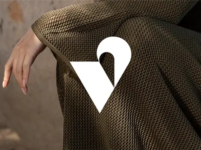V Logo for a Clothing Brand bold brand identity branding clothing drop graphic design logo logotype monogram simple v v logo