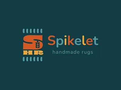 Spikelet – Logo for a Handcrafted Rug Brand branddesign branding design graphic design handcrafted identity illustration logo logodesign nature rugs typography vector