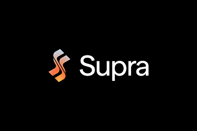 Supra | Logo design ai logo artificial intelligence logo branding identity identity branding logo design logo design branding logotype minimal logo s letter logo saas branding saas logo startup ai saas unused logo