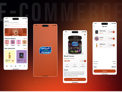 E-commerce App UI Design appdesign appinterface branding cartinterface checkoutflow ecommerceapp ecommercedesign mobileappdesign mobileinterface moderndesign onlineshopping productcatalog productlisting shoppingapp shoppingcart shoppingexperience ui uiapp uiuxdesign userfriendly