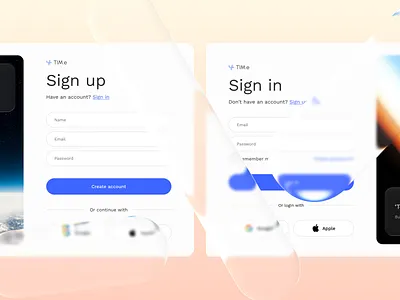 Sign Up & Sign In Concept graphic design login register sign in sign up ui ux web design