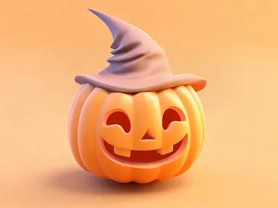 Cute 3D Pumpkin Cartoon for Halloween | 3D Pastel Pumpkin 3d 3d animation 3d art 3d illustration 3d motion 3d pumpkin cute cute style dribbble artist motion graphics pumpkin render art soft style