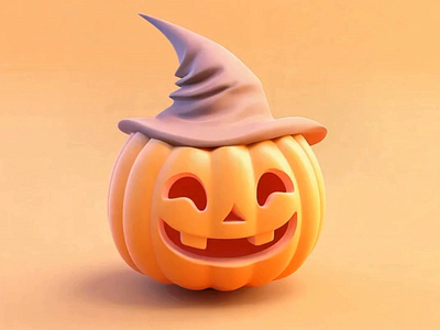 Cute 3D Pumpkin Cartoon for Halloween | 3D Pastel Pumpkin 3d 3d animation 3d art 3d illustration 3d motion 3d pumpkin cute cute style dribbble artist motion graphics pumpkin render art soft style