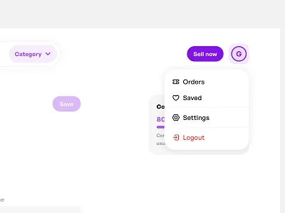 Dropdown Menu component design dropdown saas ui ux