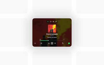 Spotify music player app component design redesign saas ui ux