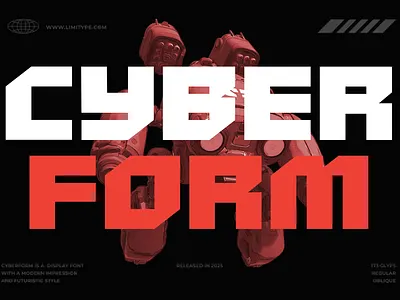 Cyberform - Futuristic Font letters font metaverse font