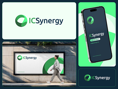 ICSynergy Brand Identity abstract abstract logo brand identity brand identity design brand logo brand mark branding corporate branding corporate identity corporate logo green branding identity logo logo design modern logo orb tech tech branding tech logo visual identity