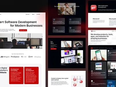 Modern Website Design for PluviaDev | Figma to Webflow branding company profile figma graphic design illustration landing page minimalist modern portfolio website professional ui design web design webflow