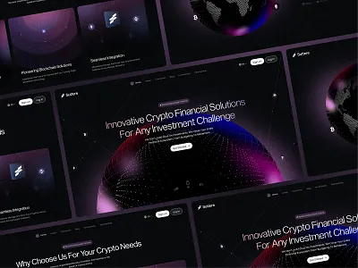 Crypto Landing Page blockchain crypto crypto design crypto landing page crypto plarform cryptocurrency cryptocurrency website finance fintech fintech platform fintech website design landing page staking trading web design inspiration website design