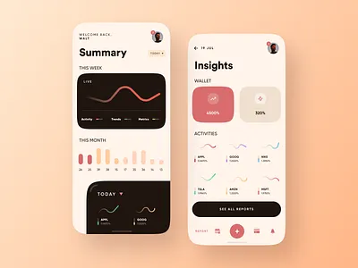 Wallet Tracker app design app design concept dashboard mobile app mobile app design ui design ux