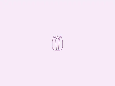 Lovely & Minimal Tulip crocus floral flower geometric illustration inverted tulip iris lily lovely minimal pattern purple tulip tulpe