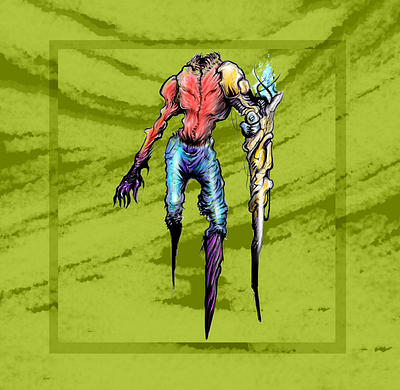 Mechanical mushroom eater concept concept art digital art illustration monsters mutants plantmonster swamp