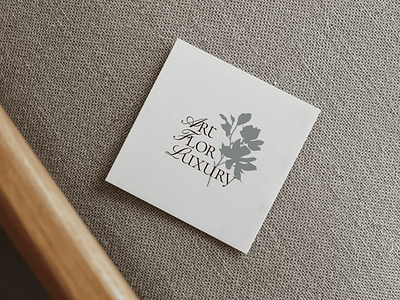 Logo for Artificial Floral Boutique beauty boutique branding flora floral flowers graphic design icon logo logotype