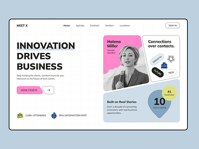 MEET X – Enterprise Procurement Platform design event platform figma figma design graphic design hero homepage landing page platform ui uiux ux web web design website