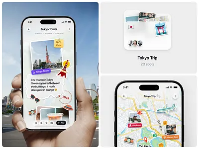 Trip Journal - Planora ✈️ app app design clean design details trip folder itinerary journal journey location maps minimalist mobile mobile app note planner travel trip ui ux