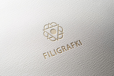 Filigrafki Logo cup handmade logo vector visual identity