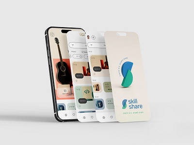 skill share- אפיון, עיצוב ומיתוג אפליקציה app graphic design ui