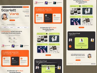 Personal Portfolio Landing page branding graphic design landing page personal portfolio personal portfolio landing page ui web design website