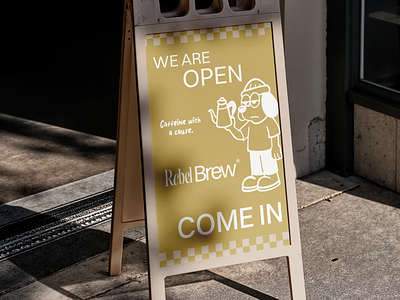 Rebel Brew | Outdoor Sign design branding branding design design digitalmarketing graphic design illustration logo street style coffee shop vector