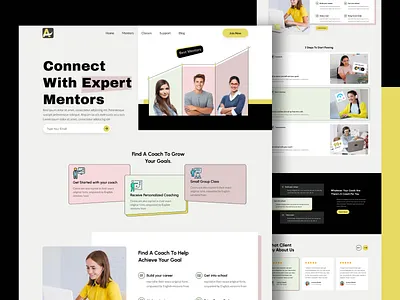 Remote education and self-learning homepage design design homepage landingpage learning website remote remote education responsive ui ux website