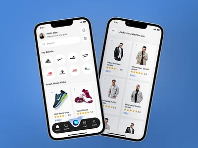 AI Powered Ecommerce App UI Design ai app design ai design ai shopping assistant app design ecommerce app ecommerce app ui ecommerce app ui design ecommerce ui fashion app design online shopping product recommendation smart ecommerce app ui ui design uiux