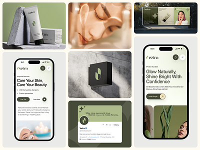 Skincare Branding & Mobile App | Vetra app design brand design brand identity branding branding agency branding brief creative branding design agency design brief minimalistic design mobile app modern brand design modern ui product design agency saas skin care app skincare skincare app skincare product design smart branding