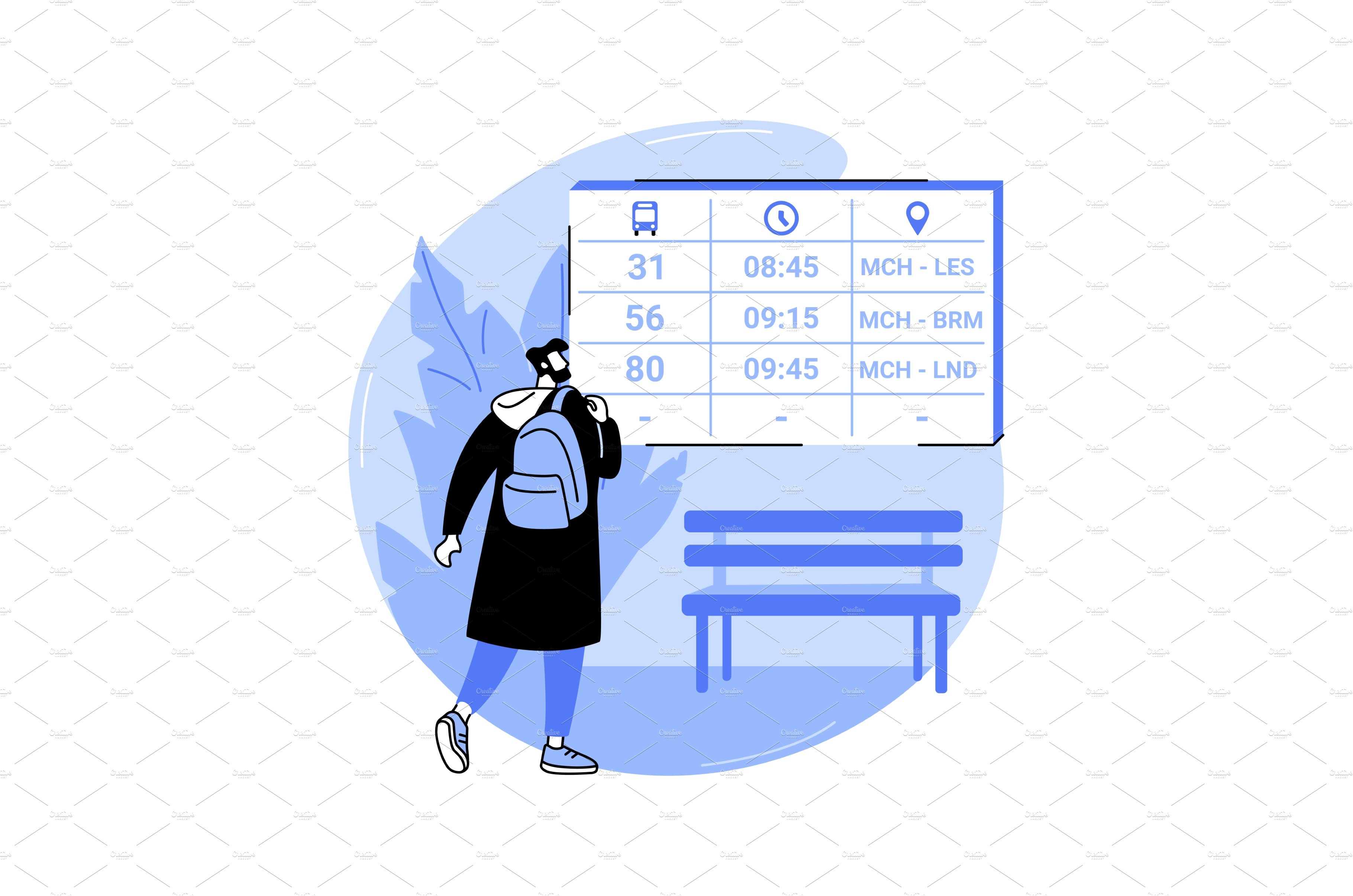 Bus Stop Information Display By Visual Generation On Dribbble
